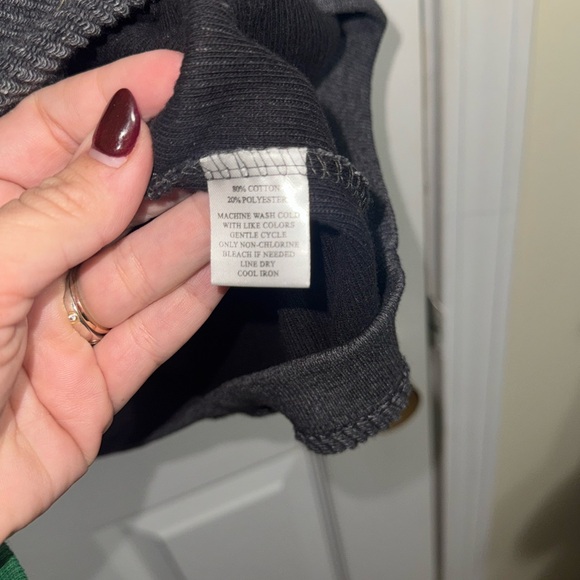 Gray Ribbed Crewneck “home grown” by MV Sport - Picture 4 of 4